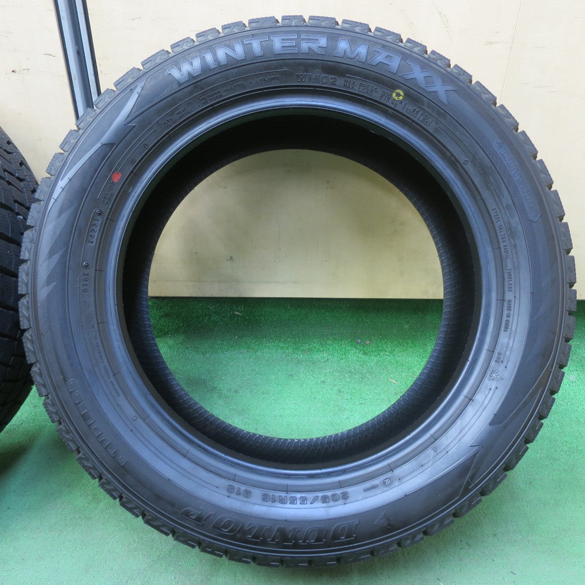 バリ溝!21年!ほぼ10分★スタッドレス 205/55R16 ダンロップ ウインターマックス WM02 タイヤ 16インチ インプレッサ 86 BRZ プリウス 等★5091107イスタ