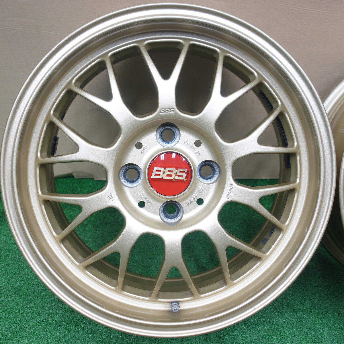 キレイ★BBS RG357 鍛造 15インチ ホイール 15×6.5J PCD100/4H★6010905KTホ