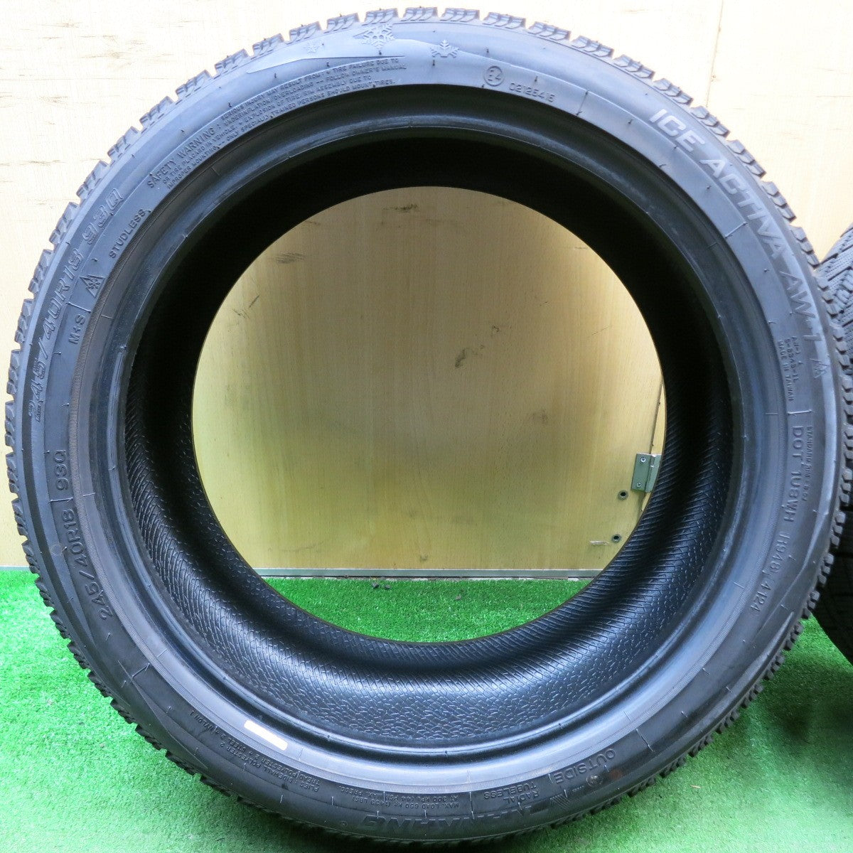 バリ溝!24年!9.5分★スタッドレス 245/40R18 ナンカン アイスアクティバ AW-1 タイヤ 18インチ レクサス GS GR カローラ スカイライン GTR 等★5060702HAスタ