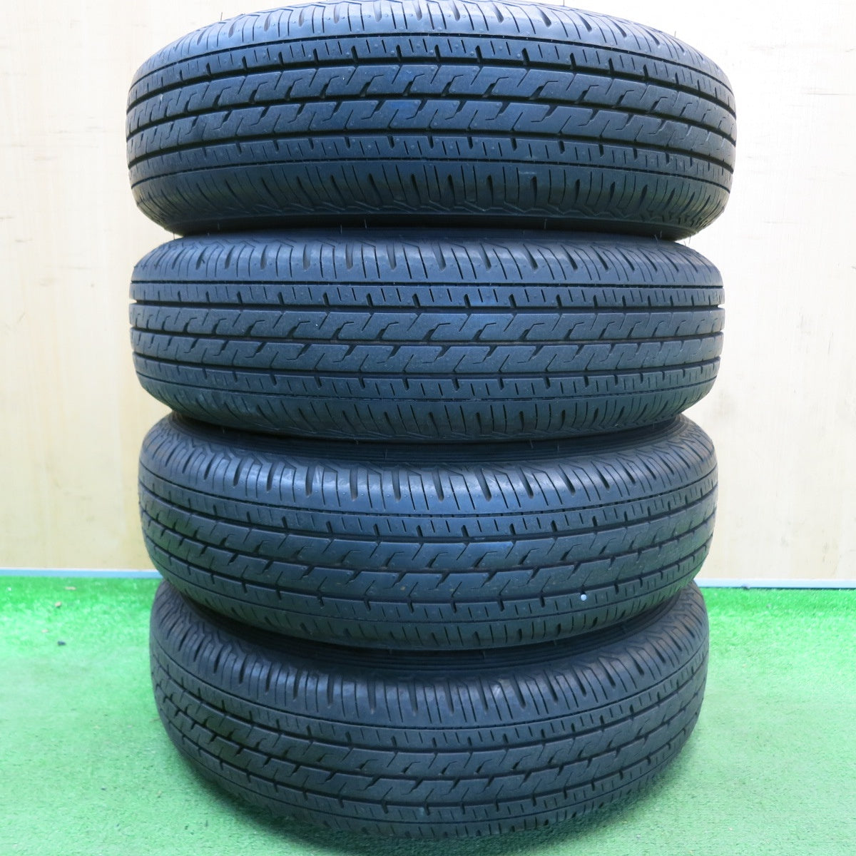 ほぼ未使用!23年★145/80R12 80/78N ブリヂストン エコピア R710 TOPY スチール ホイール 12インチ PCD100/4H★6041904HAノ