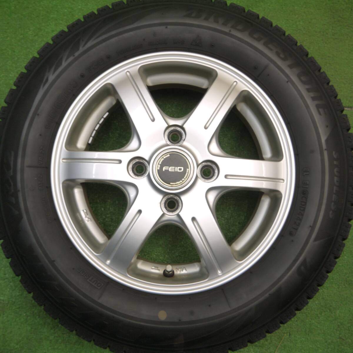 4本価格!21年★スタッドレス 145/80R13 ブリヂストン ブリザック VRX2 FEID 社外 アルミ 13インチ PCD100/4H★5010710Hス