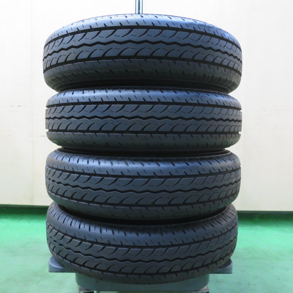 新車外し!24年★ダイハツ ハイゼット 純正 スチール 145/80R12 80/78N ヨコハマ JOB RY52 RY52B 12インチ PCD100/4H★5071106イノ