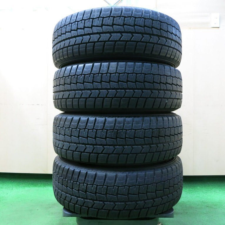 バリ溝 キレイ 9分★スタッドレス 195/65R15 ダンロップ ウインターマックス WM02 Mistiere PCD114.3/5H★4051107イス
