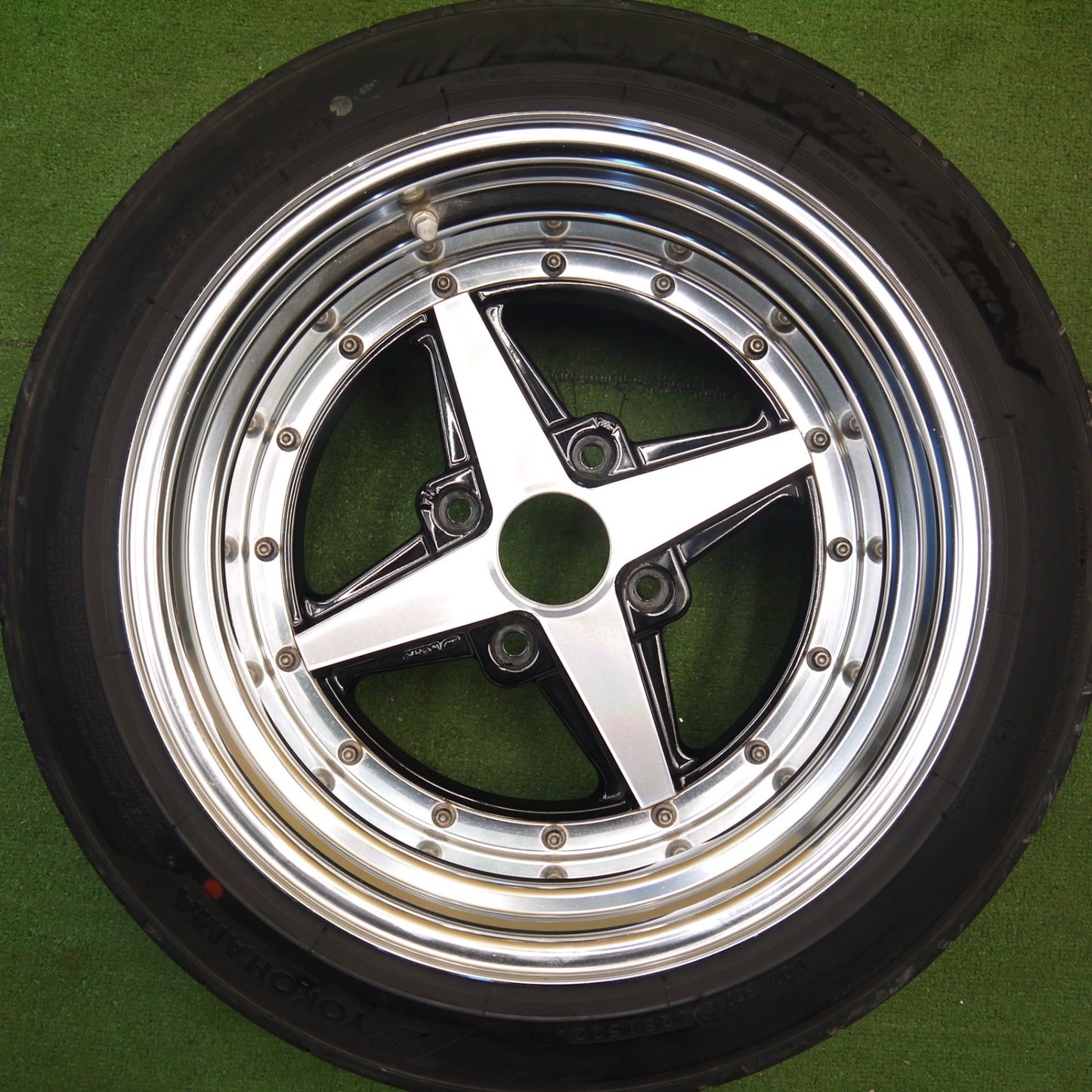 キレイ!22年★AE86 等 WORK EQUIP 01 185/55R15 ヨコハマ アドバン NEOVA AD09 ワーク エクイップ 15インチ PCD114.3/4H★5051210Hノ