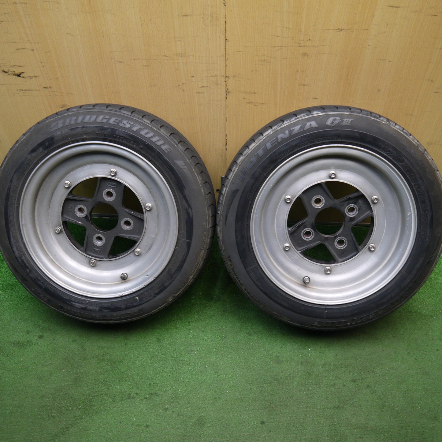 バリ溝!8.5分!2本★SSR SPEED STAR タナベ 175/60R13 ブリヂストン ポテンザ G3 13インチ スピードスター PCD114.3/4H★5070103Hノ