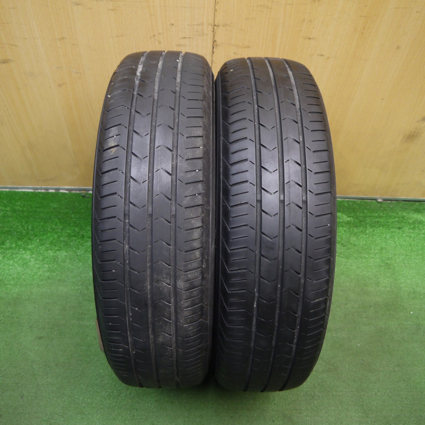 キレイ!21年!2本★ダイハツ タフト 純正 165/65R15 ヨコハマ BluEarth-FE AE30 15インチ PCD100/4H★5061608Hノ