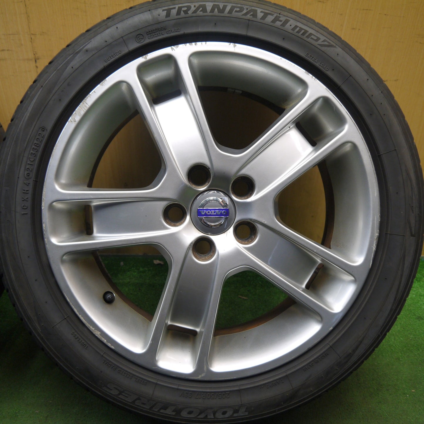 バリ溝!22年!9分★ボルボ S40 S60 S80 V40 V50 V60 V70 等 純正 205/50R17 トーヨー トランパス MP7 17インチ PCD108/5H★5093004Hノ
