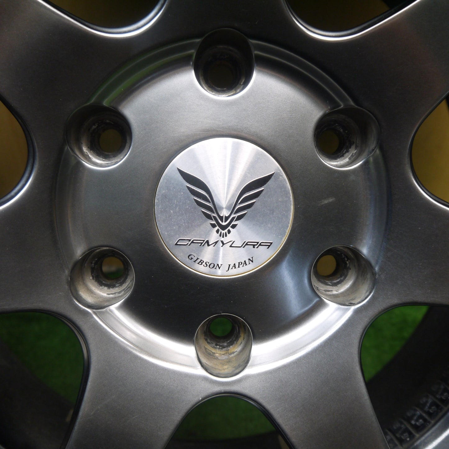 バリ溝!キレイ!9分★CAMYURA GIBSON 215/60R17 109/107R グッドイヤー イーグル #1 ギブソン カミュラ 17インチ PCD139.7/6H★5082605Hノ
