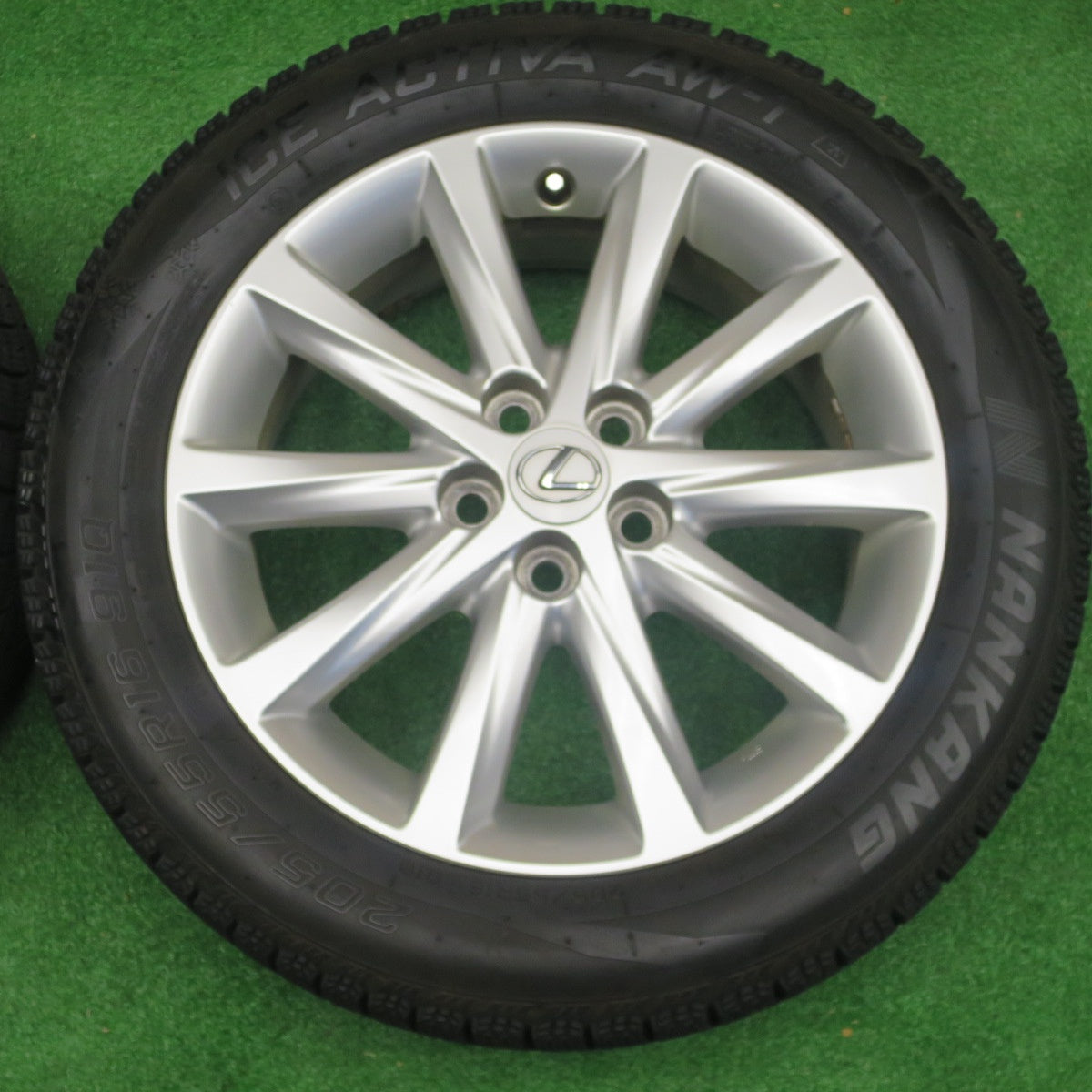 バリ溝!21年!キレイ!9分★レクサス CT 純正 205/55R16 スタッドレス ナンカン アイスアクティバ AW-1 16インチ PCD100/5H★5121407NKス