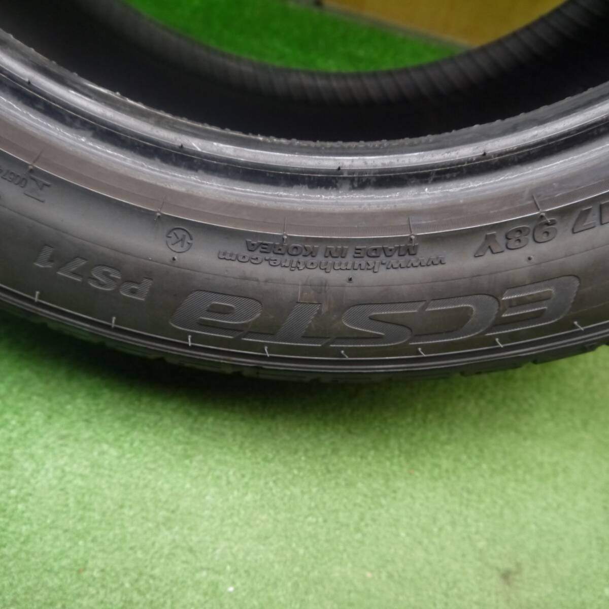 バリ溝 22年 9.5分以上 1本★225/50R17 クムホ エクスタ PS71 アウディ A4 A6 ボルボ V70 ベンツ Cクラス シャラン等★5032507Hノタ