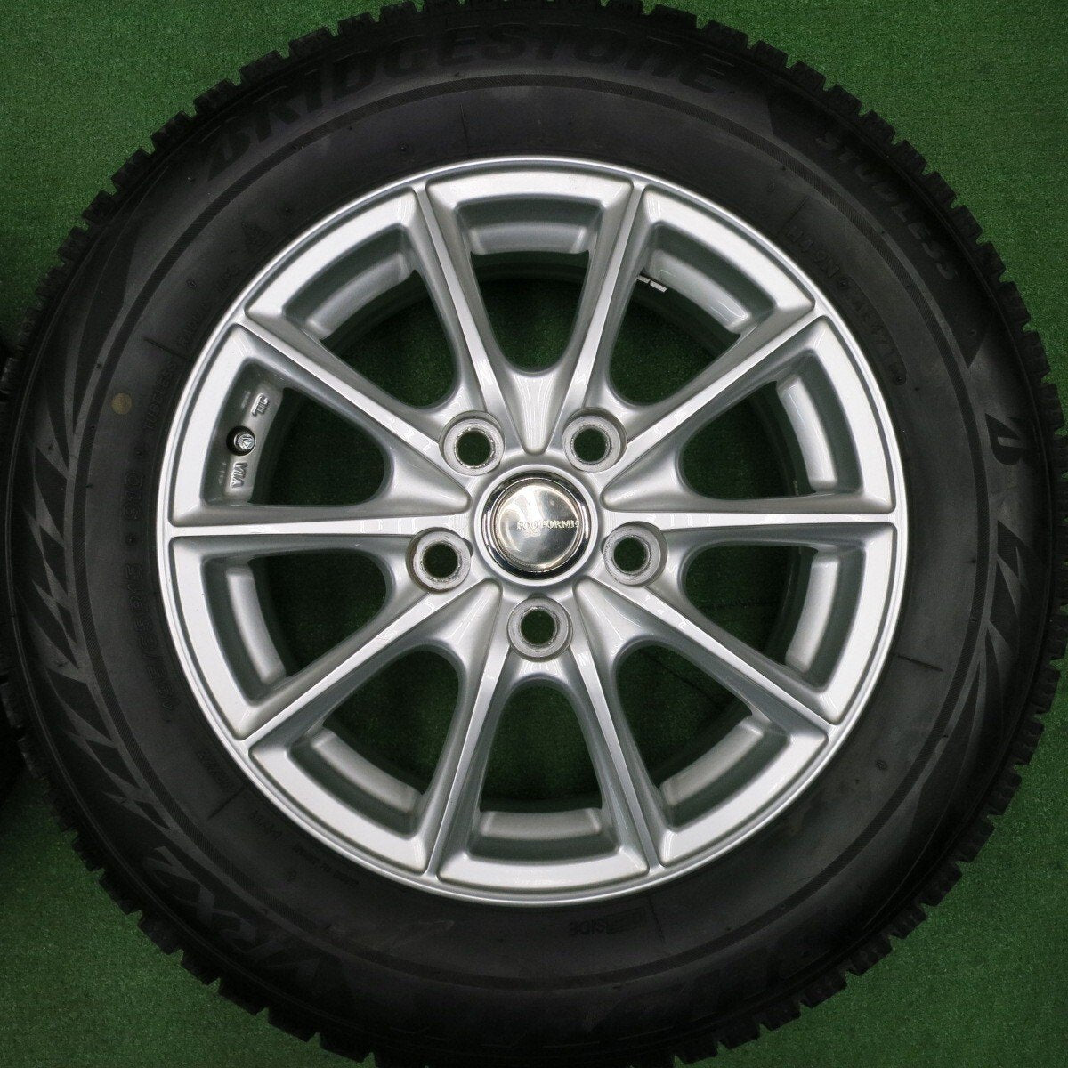 バリ溝!キレイ!8.5分★スタッドレス 195/65R15 ブリヂストン ブリザック VRX2 ECO FORME エコフォルム 15インチ PCD114.3/5H★4113002NJス