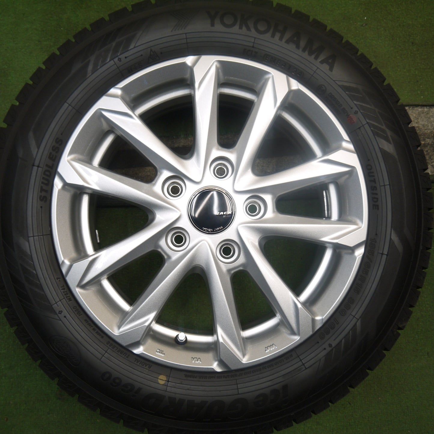 ほぼ未使用!24年!キレイ★スタッドレス 185/65R15 ヨコハマ アイスガード iG60 ZACK JP-325 MONZA ザック 15インチ PCD114.3/5H★5092204Hス