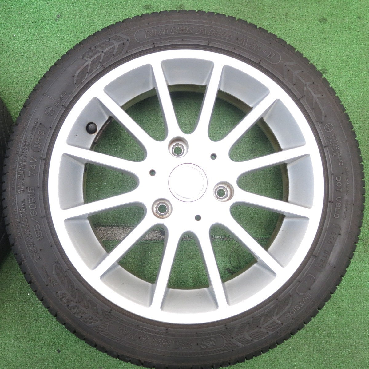 バリ溝!8.5分★ベンツ スマート フォーツー 純正 155/60R15 175/55R15 ナンカン AS-1 15インチ PCD112/3H★5051609AKノ