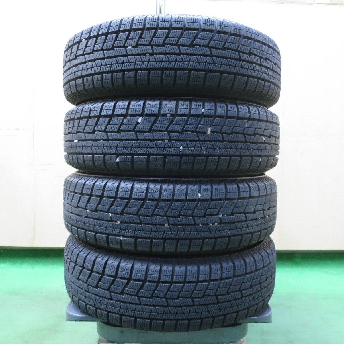 バリ溝!21年!キレイ!ほぼ10分★スタッドレス 155/65R13 ヨコハマ アイスガード iG60 EuroSpeed MANARAY SPORT ユーロスピード 13インチ PCD100/4H★5032710イス