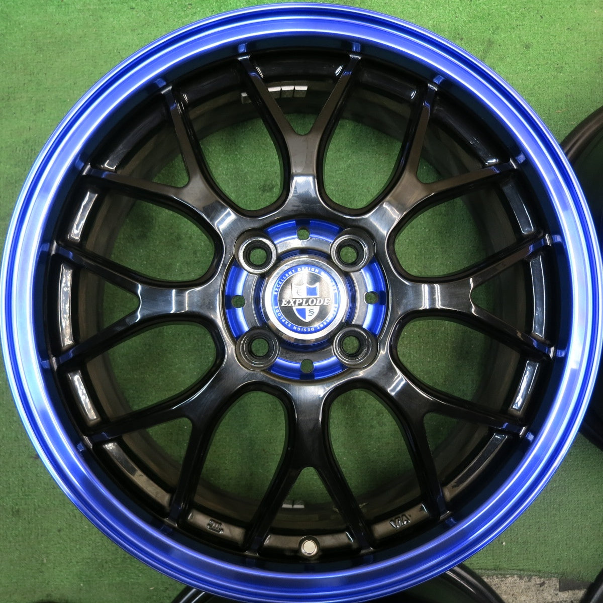 キレイ★EXPLODE RBM 16インチ ホイール エクスプラウド 16×6J PCD100/4H★5081512HAホ