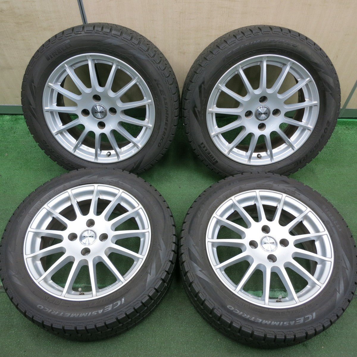 送料無料* バリ溝！キレイ！8.5分☆プジョー等 IRVINE 205/55R16 