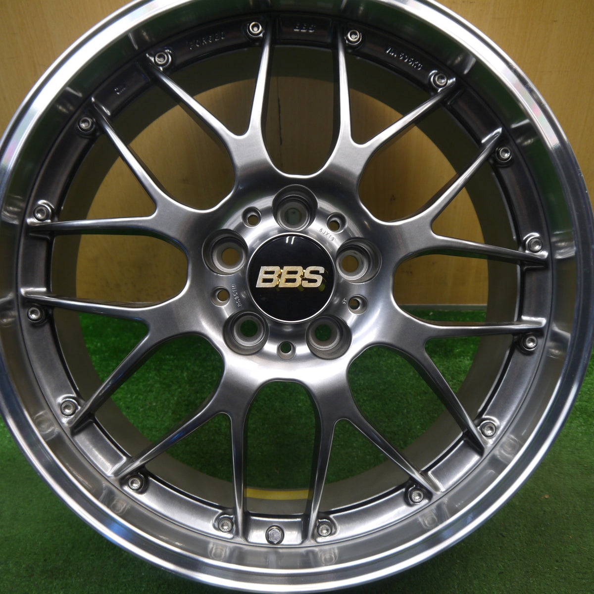 未使用!1本★BBS RS951H 19インチ ホイール 19×8J PCD114.3/5H★6021606Hホ
