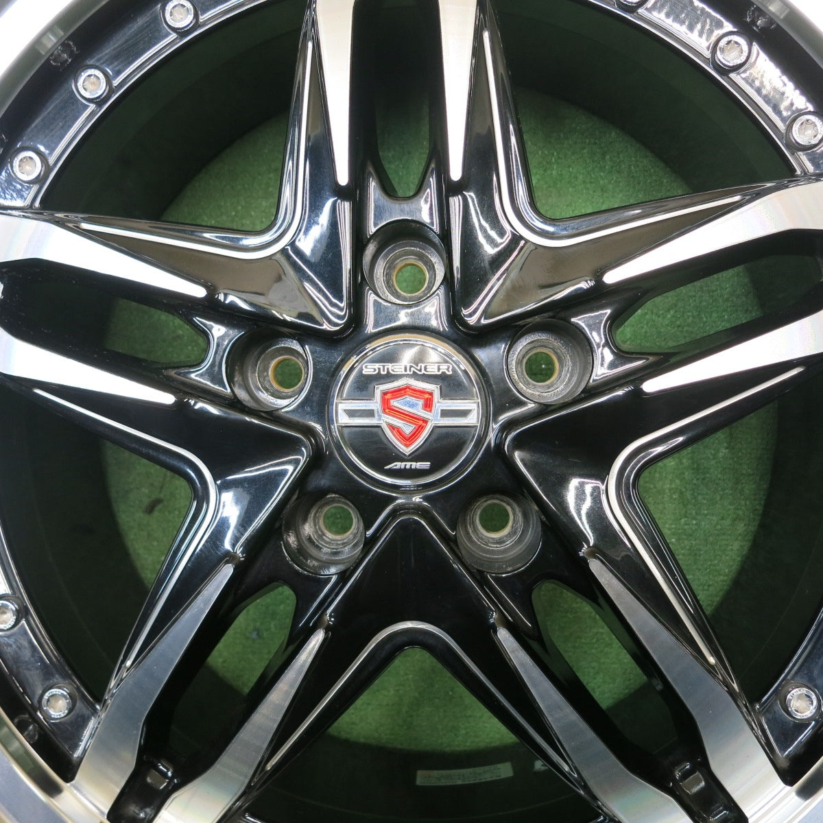 キレイ!21年★STEINER LSV AME 215/45R17 ヨコハマ ブルーアース RV-02 17インチ シュタイナー PCD114.3/5H★5042902NJノ
