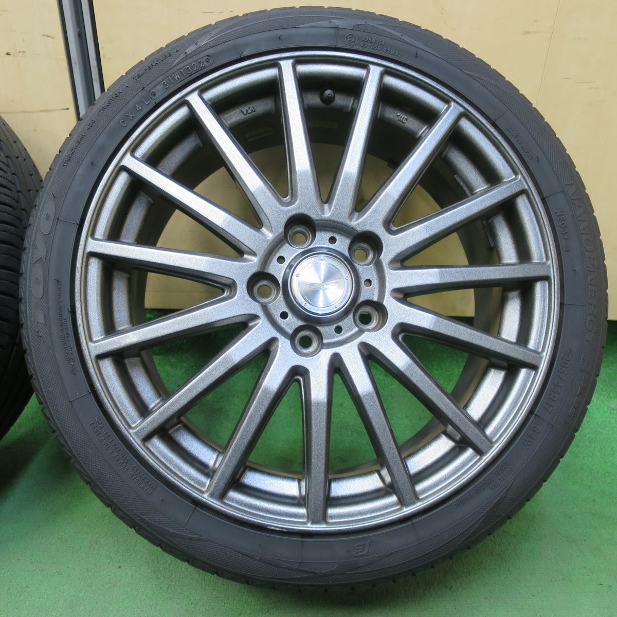 バリ溝!22年!9.5分★205/45R17 トーヨー ナノエナジー3 プラス SEIN RACING S ザイン 17インチ PCD114.3/5H★5100404イノ