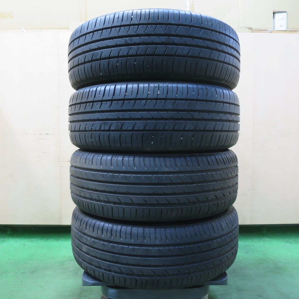 バリ溝!9.5分★トヨタ 20系 プリウス 純正 195/55R16 グッドイヤー EfficientGrip ECO hybrid EG01 ダヴァンティ DX390 16インチ PCD100/5H★5070309イノ