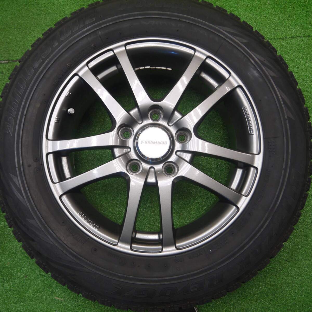 キレイ★EUROMAGIC SPORT-S02 195/65R15 スタッドレス ブリヂストン REVO GZ ユーロマジック PCD114.3/5H★4091003Hス