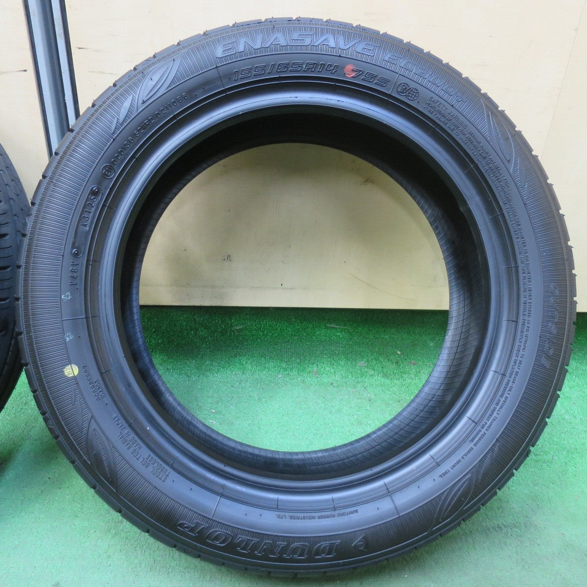 新車外し!25年★155/65R14 ダンロップ エナセーブ EC300+ タイヤ 14インチ デイズ ムーヴ ルークス タント ワゴンR 等★5120601イノタ