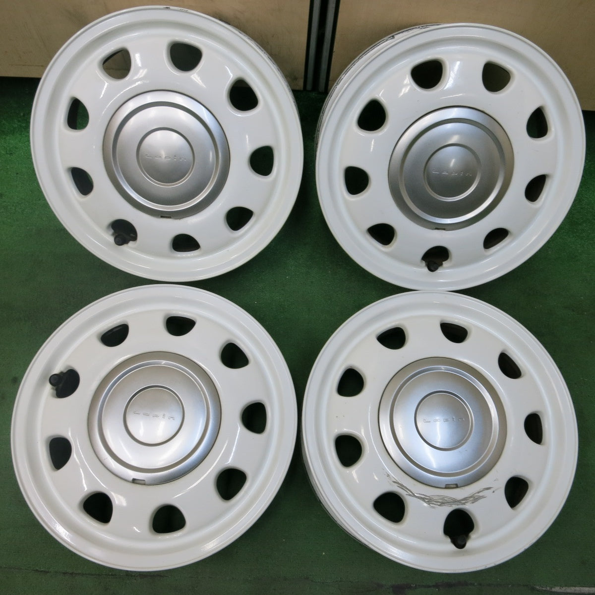 送料無料] キレイ☆スズキ ラパン ショコラ HE22S 純正 ENKEI ホイール