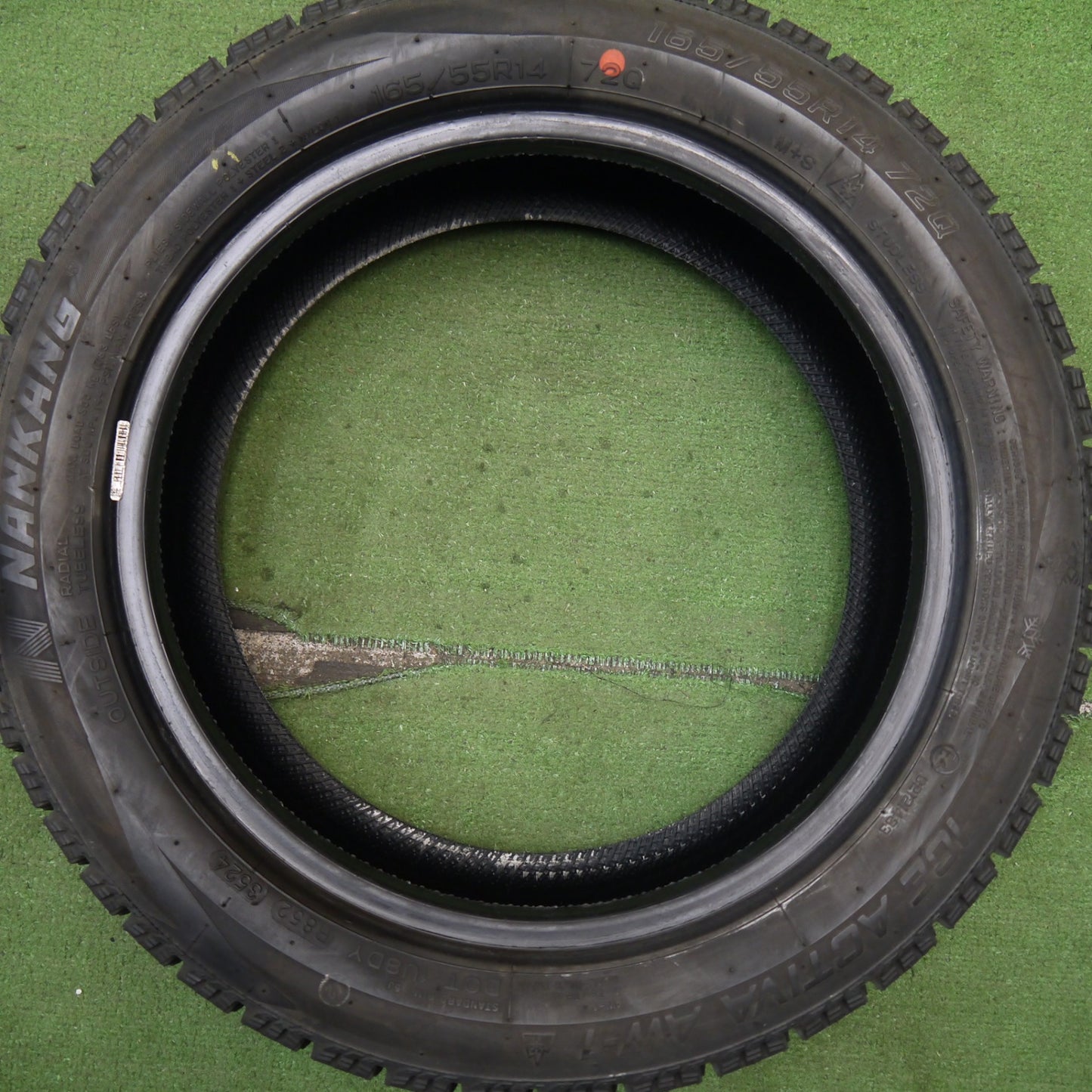 バリ溝!24年!9.5分★スタッドレス 165/55R14 ナンカン アイスアクティバ AW-1 タイヤ 14インチ 軽自動車 ワゴンR ルークス 等★5062304Hスタ