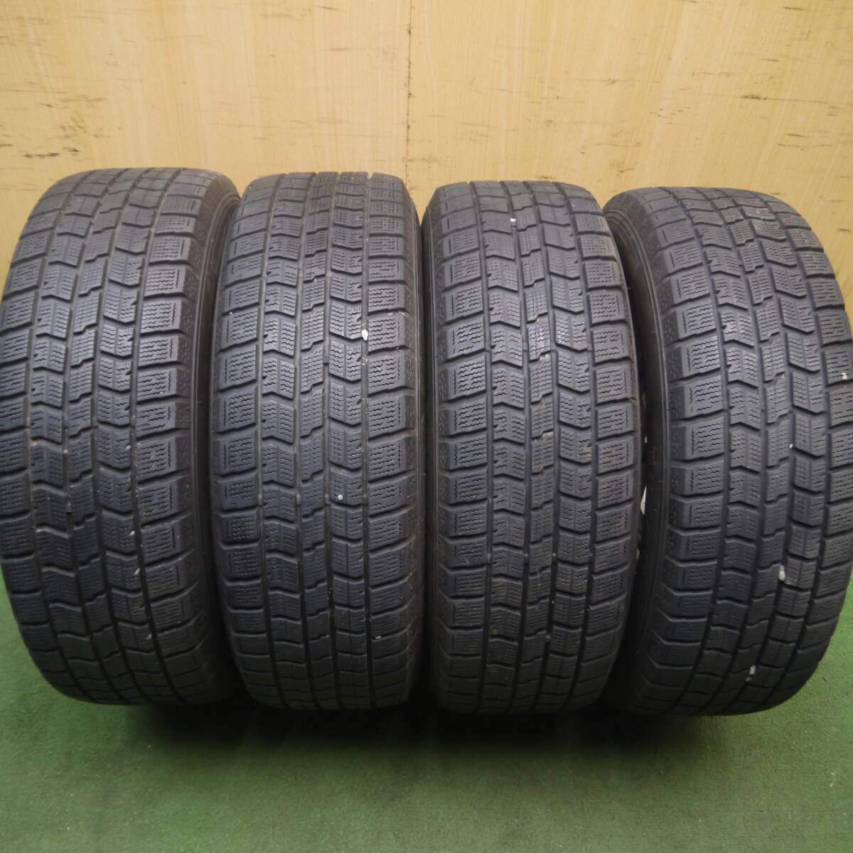 キレイ★スタッドレス 195/65R15 グッドイヤー アイスナビ7 ravrion LUMIERE ラブリオン 15インチ PCD114.3/5H★4072314Hス
