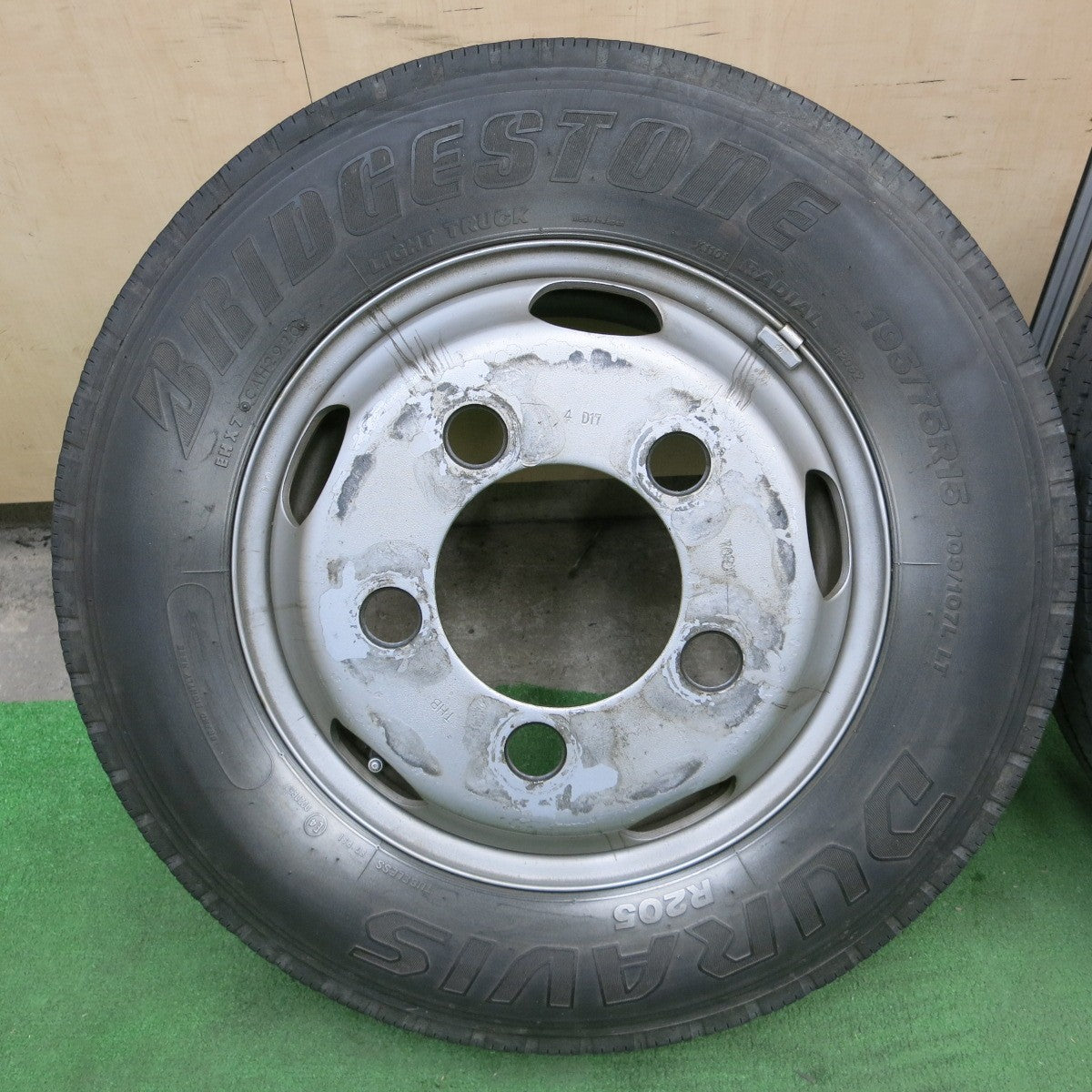 2本価格★日野 デュトロ 純正 TOPY スチール 195/75R15 109/107L ブリヂストン デュラビス R205 トラック 15インチ PCD203.2/5H★5022502ナノ