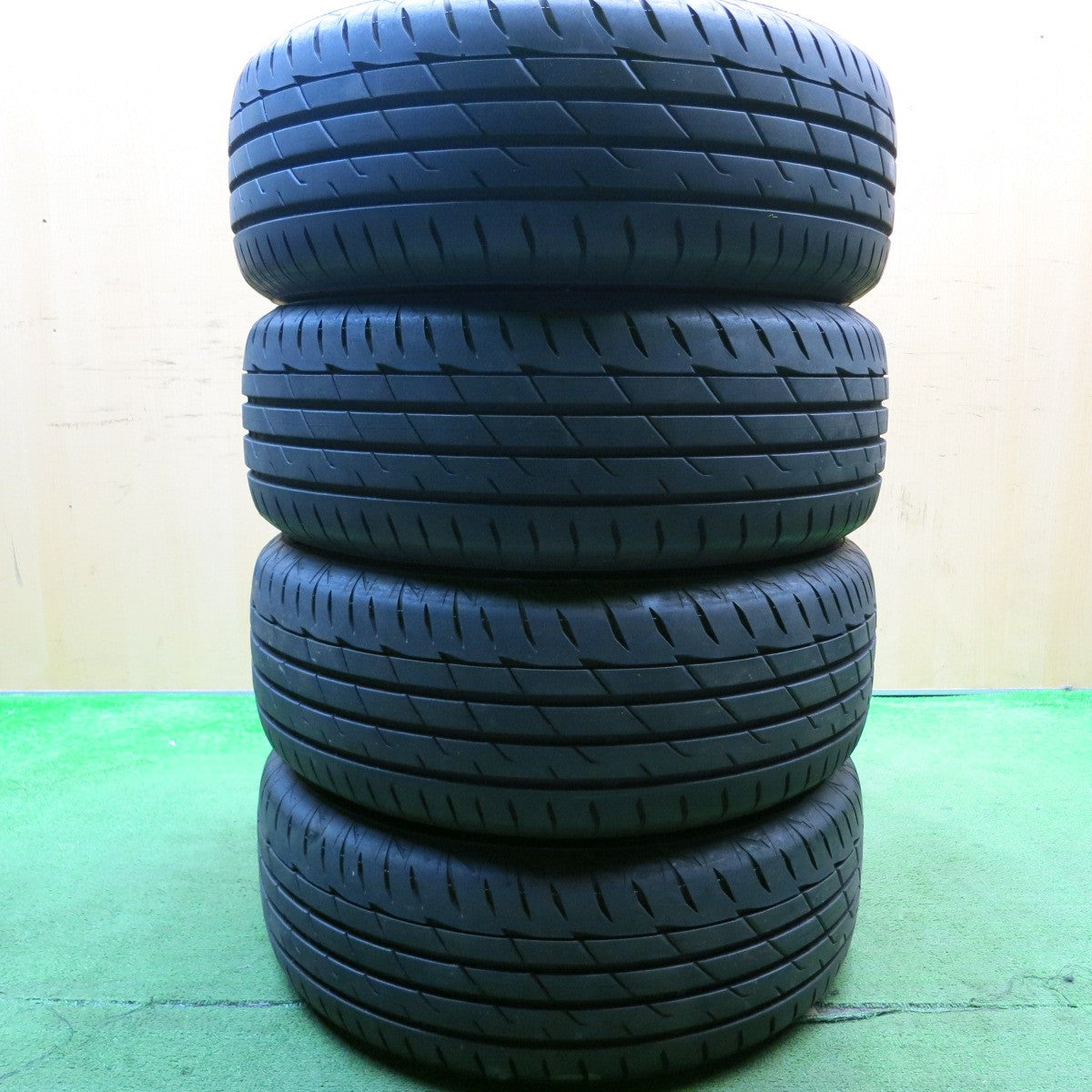 バリ溝!21年!9.5分★日産 スカイライン 等 純正 BBS CG26 205/55R16 ブリヂストン ポテンザ RE004 16インチ PCD114.3/5H★5052501HAノ