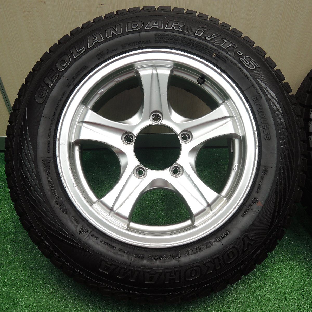 4本価格★ジムニー 等 175/80R16 スタッドレス ヨコハマ ジオランダー i/T-S weds ウェッズ 16インチ PCD139.7★3080905NJス