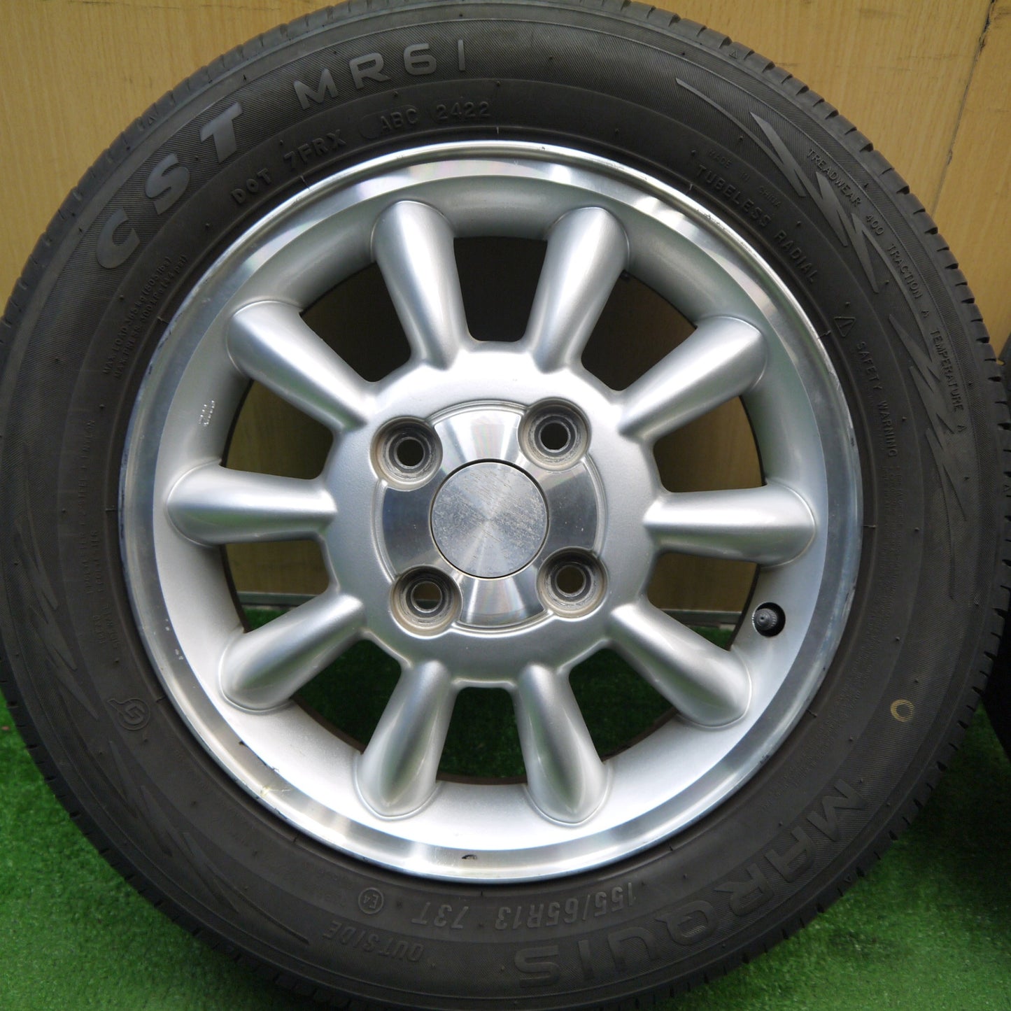 4本価格!22年★スズキ ラパン 純正 155/65R13 マーキス CST MR61 13インチ PCD100/4H★5051205Hノ