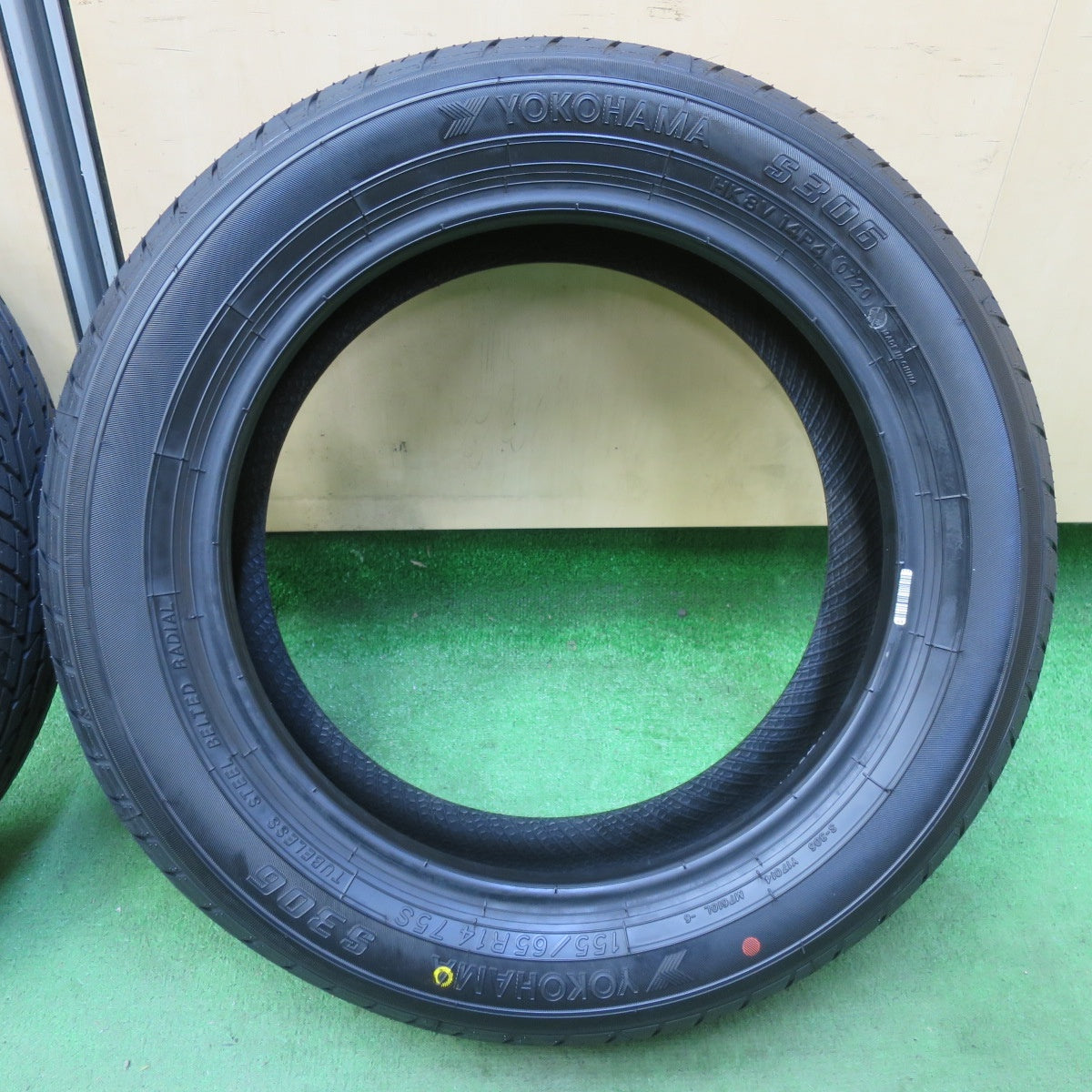 未使用!2本★155/65R14 ヨコハマ S306 タイヤ 14インチ ワゴンR タント ルークス ekカスタム N-BOX 等★5071002イノタ
