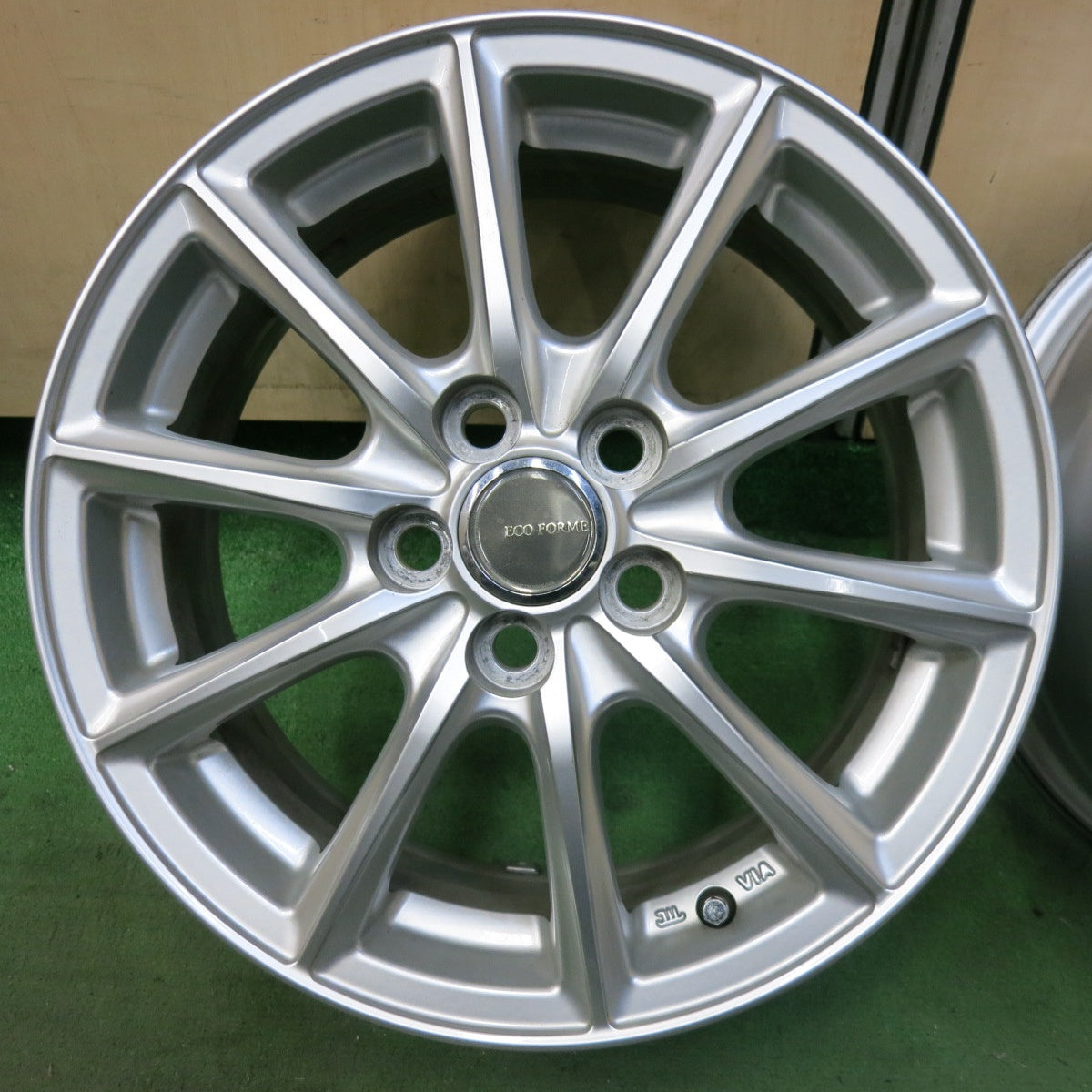キレイ★プリウス 等 ECO FORME 15インチ ホイール エコフォルム 15×6J PCD100/5H★5071109SYホ