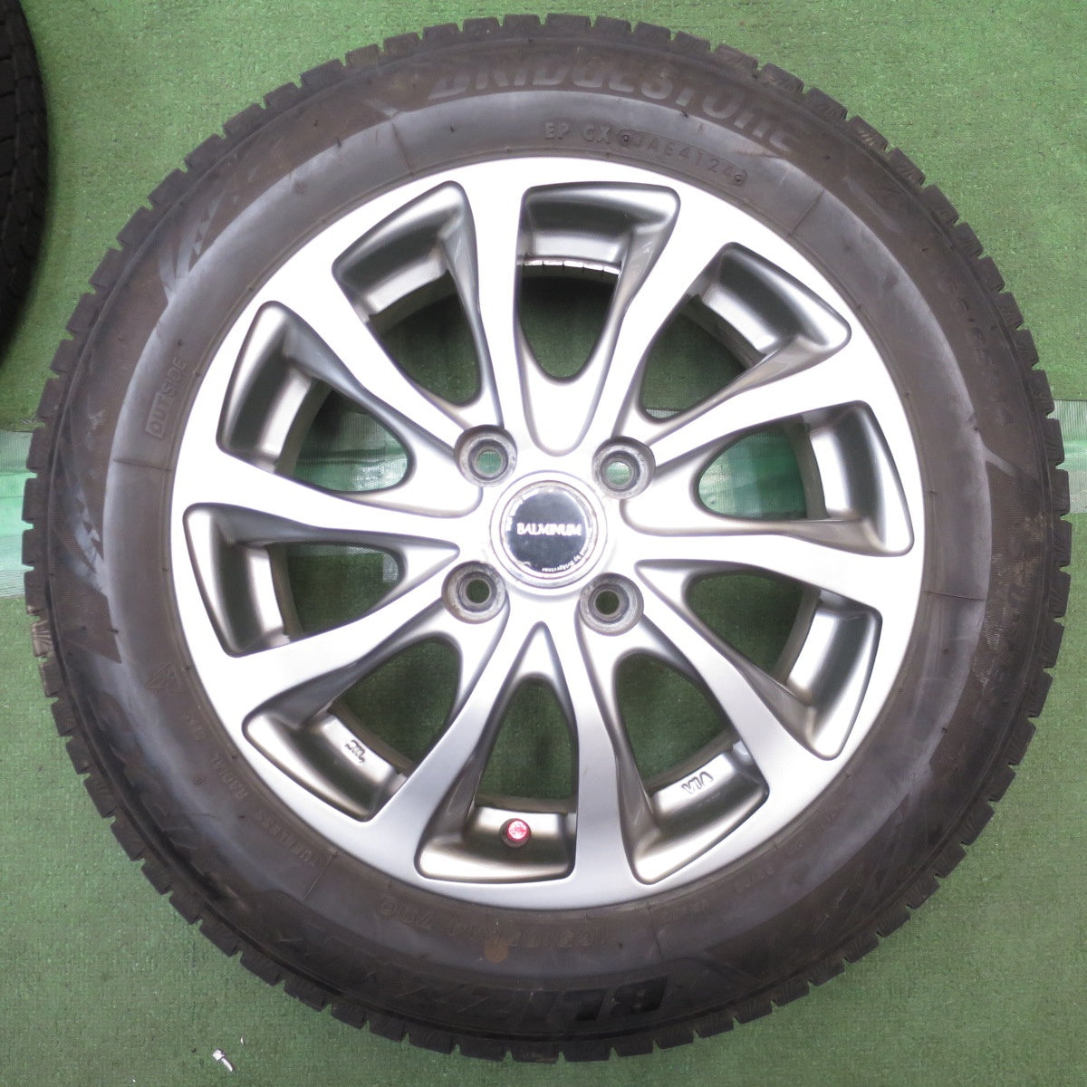 4本価格!24年◎スタッドレス 165/65R14 ブリヂストン ブリザック VRX3 BALMINUM TR10 バルミナ 14インチ PCD100/4H◎6101206NJス