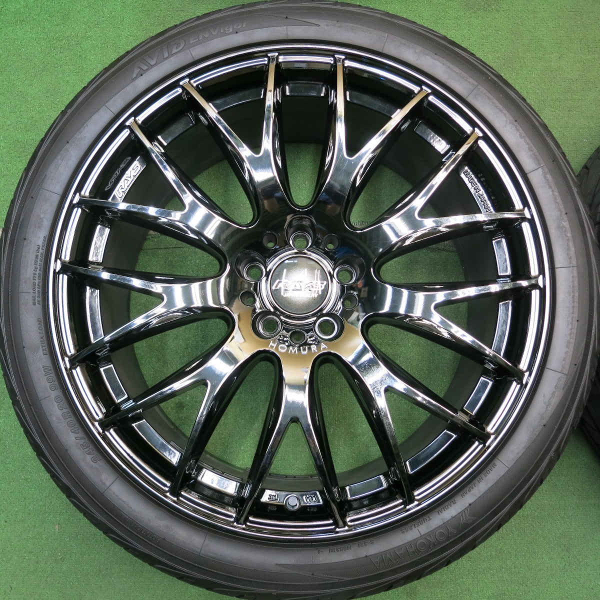 バリ溝!22年!9.5分以上★RAYS HOMURA 2X9 PLUS 245/40R20 ヨコハマ AVID ENVigor レイズ ホムラ 2×9 プラス 20インチ PCD114.3/5H★5060705HAノ