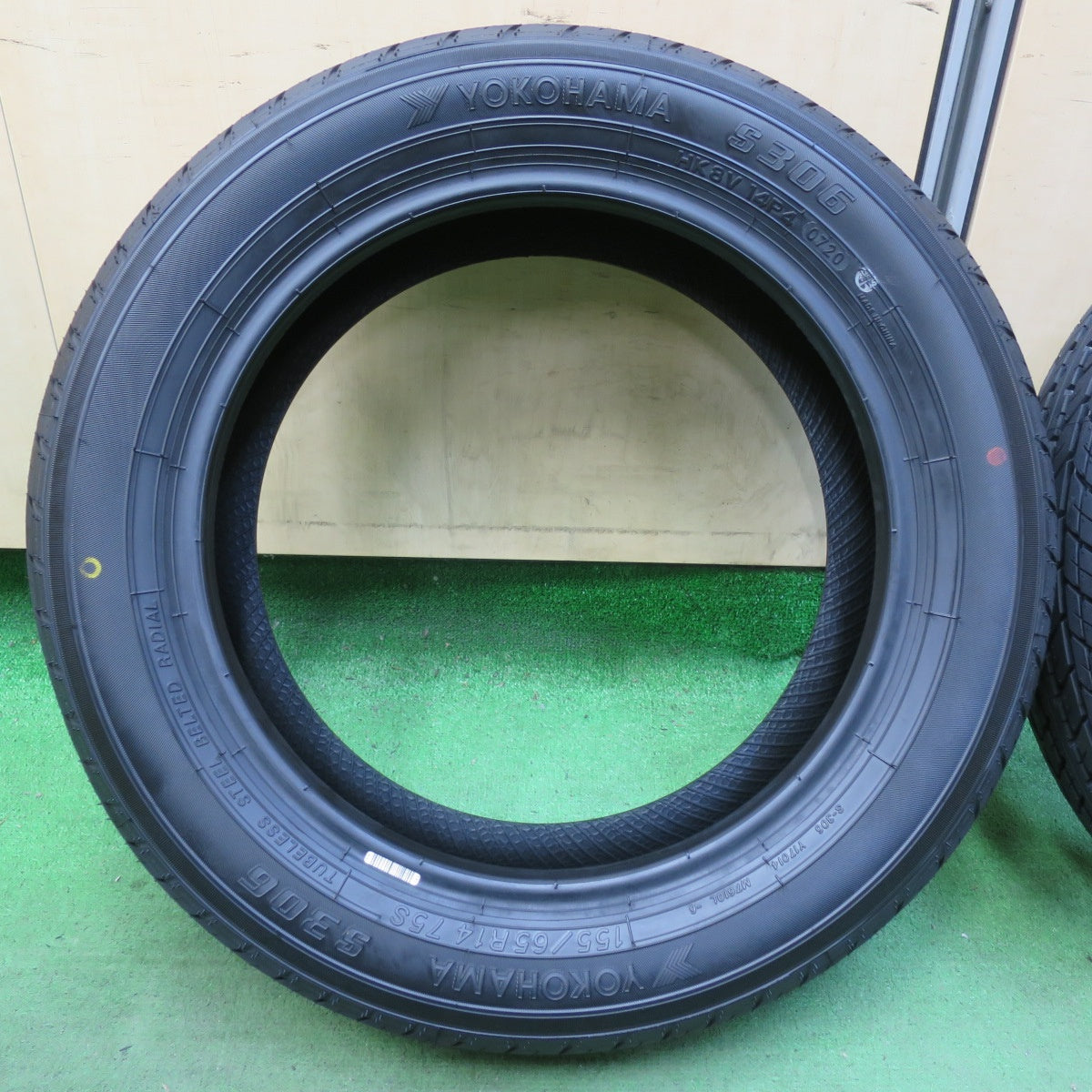 未使用!2本★155/65R14 ヨコハマ S306 タイヤ 14インチ ワゴンR タント ルークス ekカスタム N-BOX 等★5071002イノタ