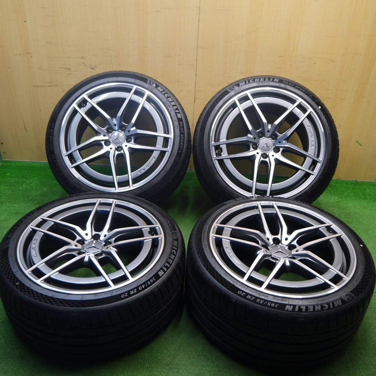新車外し 22年★ベンツ R232 SL43 純正 AMG 265/40R20 295/35R20 ミシュラン パイロットスポーツ4S PCD112/5H★5031406Hノ