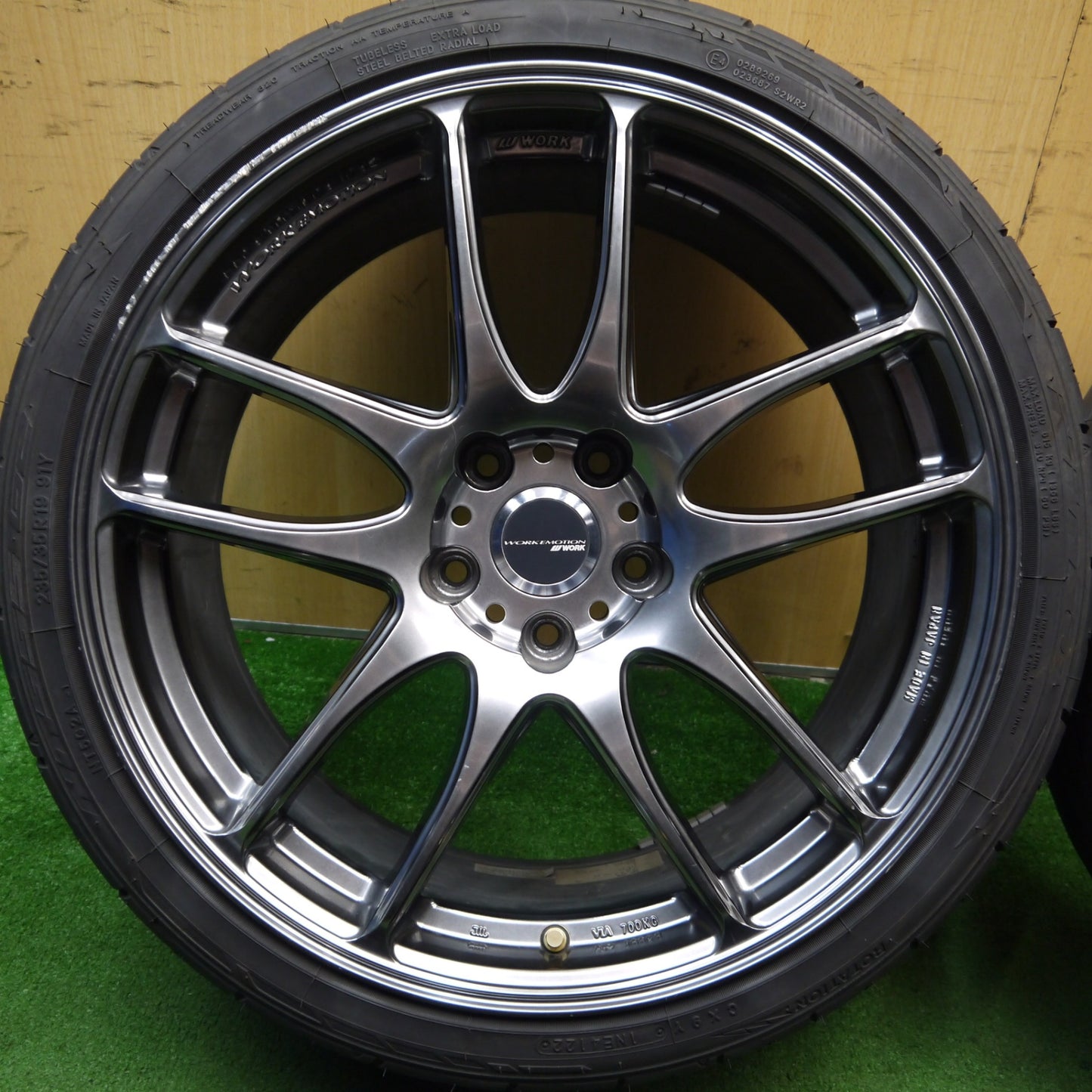 4本価格!22年★WORK EMOTION Kiwami EMT-KWM 235/35R19 ニットー NT555 G2 19インチ ワーク 極 PCD114.3/5H★5052109Hノ