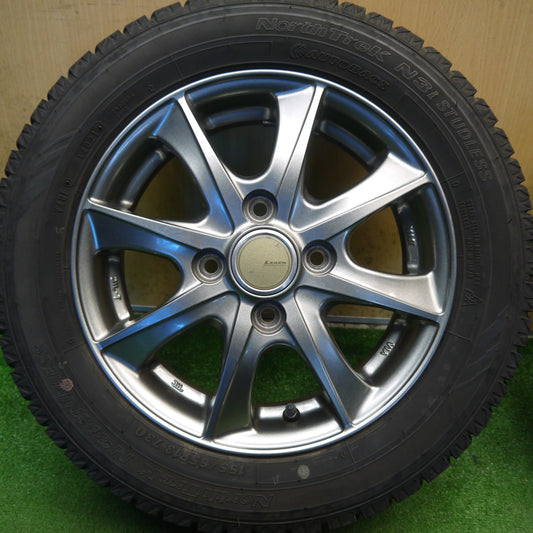 キレイ◎スタッドレス 155/65R13 オートバックス ノーストレック N3i LEBEN レーベン 13インチ PCD100/4H◎6093003Hス