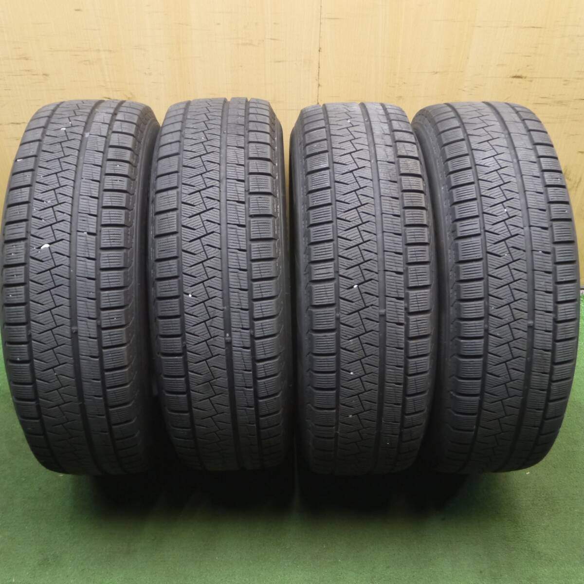 バリ溝!キレイ!8.5分★スタッドレス 225/65R17 ピレリ アイスアシンメトリコ プラス TEAD テッド PCD114.3/5H★4030104KKス