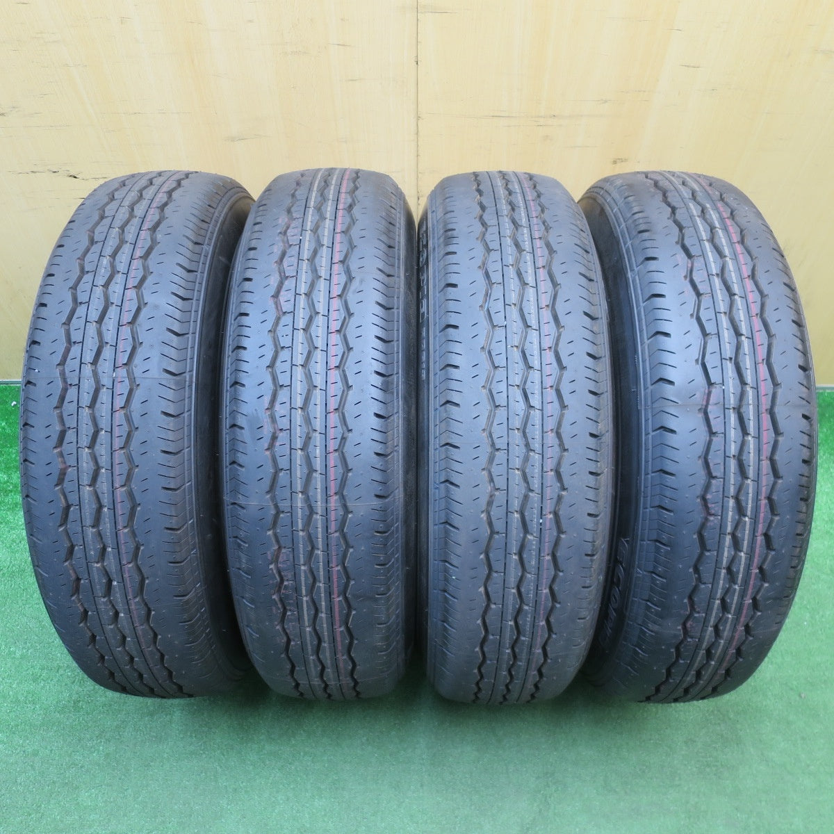 新車外し!25年★トヨタ ハイエース 純正 スチール 195/80R15 107/105S ブリヂストン エコピア RD613 15インチ PCD139.7/6H★5121809NJノ