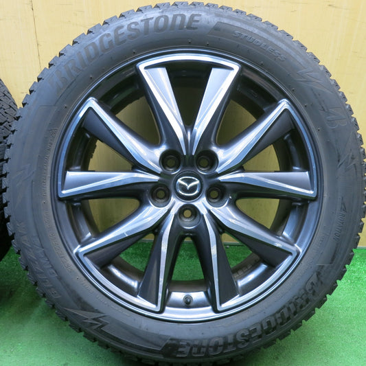 4本価格◎マツダ CX-5 純正 225/55R19 スタッドレス ブリヂストン ブリザック DM-V3 19インチ PCD114.3/5H◎6092407HAス