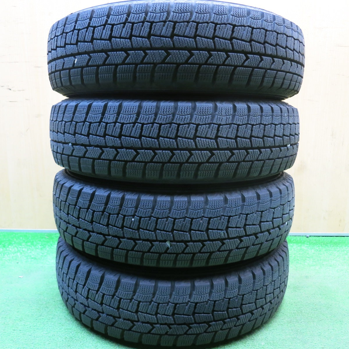 バリ溝!9分★スタッドレス 155/65R14 ダンロップ ウインターマックス WM02 VULTEE 14インチ PCD100/4H★6022811HAス