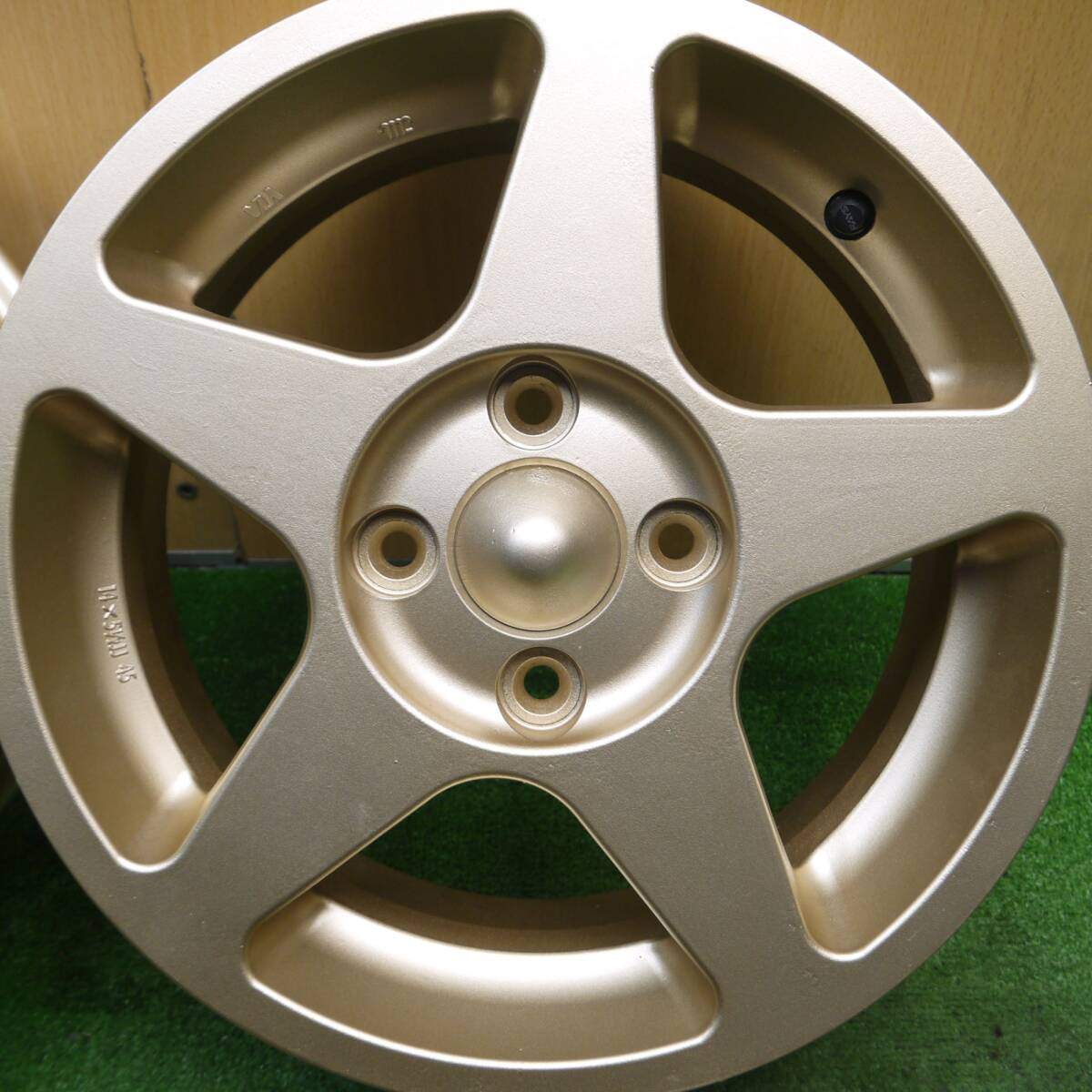 激レア 未使用★RAYS TOM'S 355T ホイール 14インチ 14×5.5JJ レイズ トムス PCD100/4H★5012205Hホ