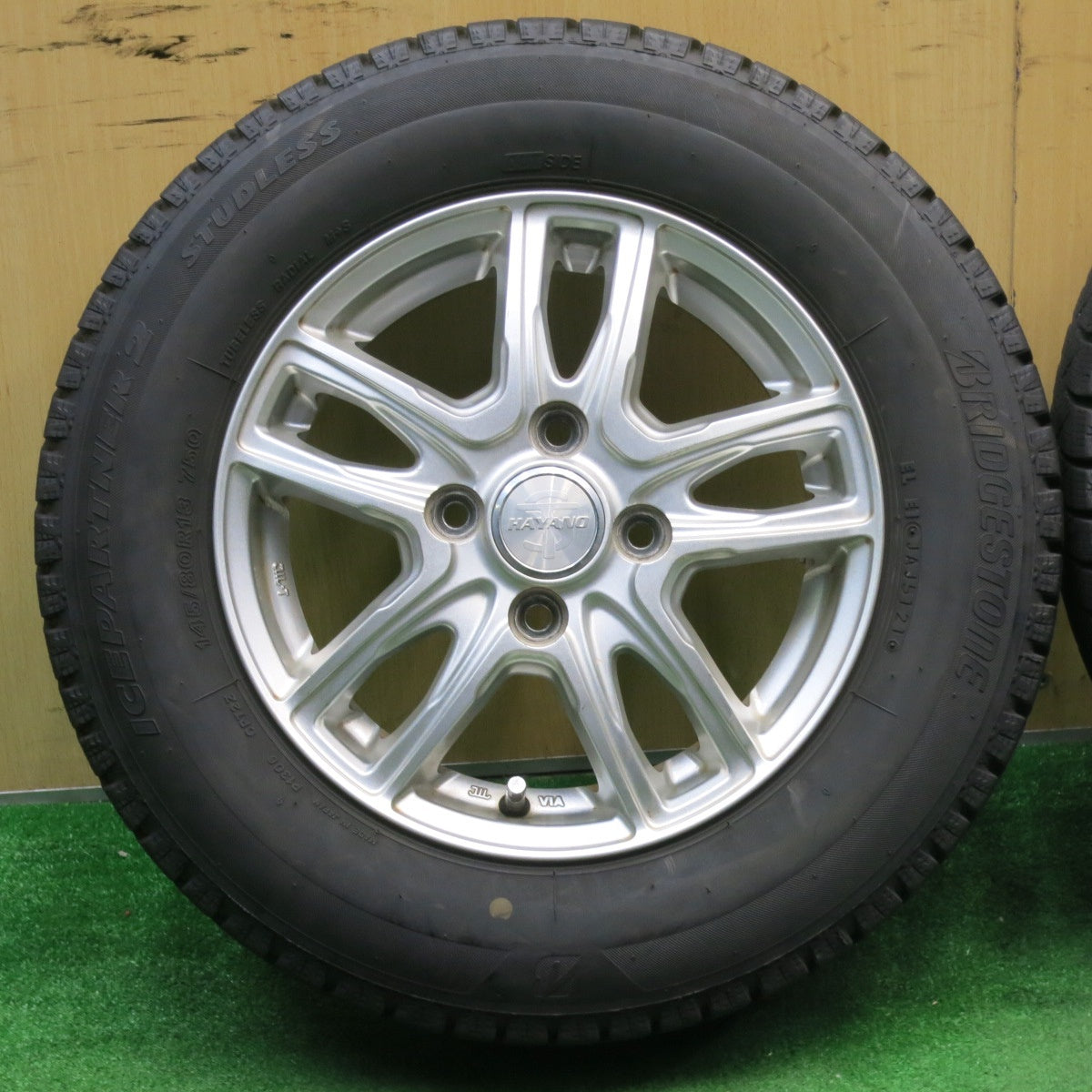 4本価格!21年★スタッドレス 145/80R13 ブリヂストン アイスパートナー2 HAYANO ハヤノ 13インチ PCD100/4H★5050409NJス