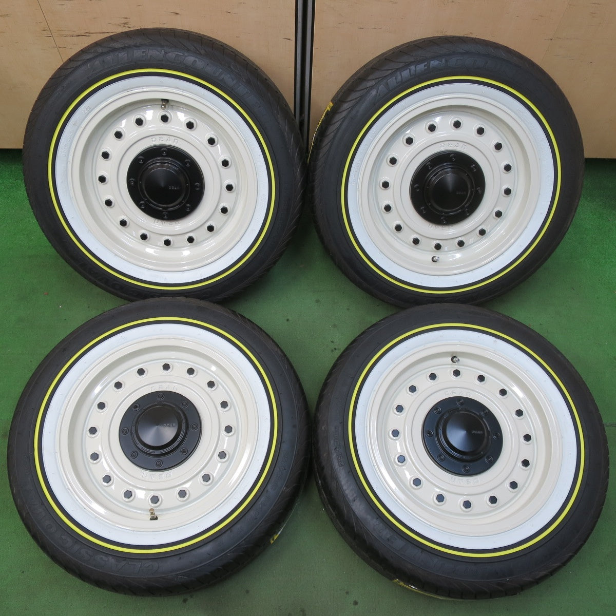 未使用!23年!付属品付★CRIMSON DEAN 215/65R16C 109/107T 8PR オーレンカウンター クラシックオーバル OG-20 クリムソン ディーン PCD139.7/6H★5062401イノ
