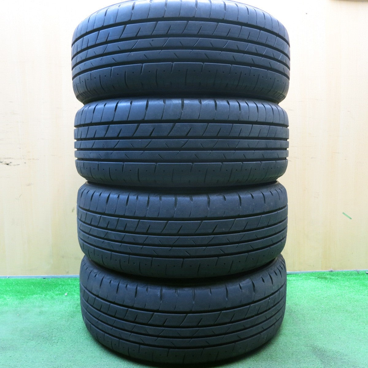 バリ溝!24年!9.5分★トヨタ 10系 アルファード ヴェルファイア 純正 225/55R17 ブリヂストン プレイズ PX-RV2 17インチ PCD114.3/5H★5042715HAノ