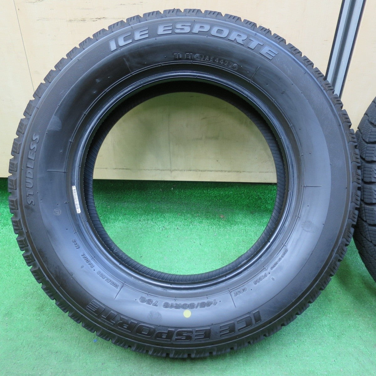 バリ溝!22年!ほぼ10分★スタッドレス 145/80R13 アイスエスポルテ N-BOX モコ MRワゴン ワゴンR 等 軽自動車★4110601イスタ